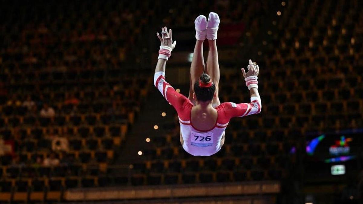 La jove gimnasta gironellenca Laia Font