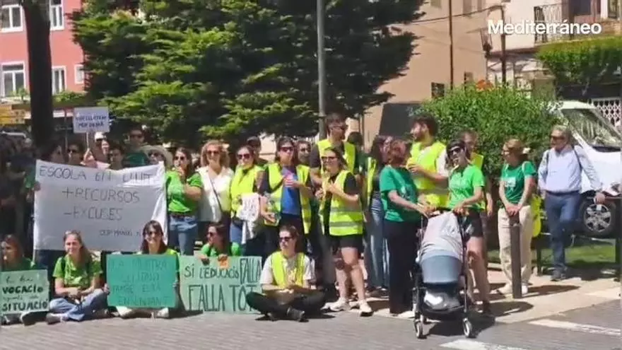 Vídeo: Protestas del profesorado de Vinaròs