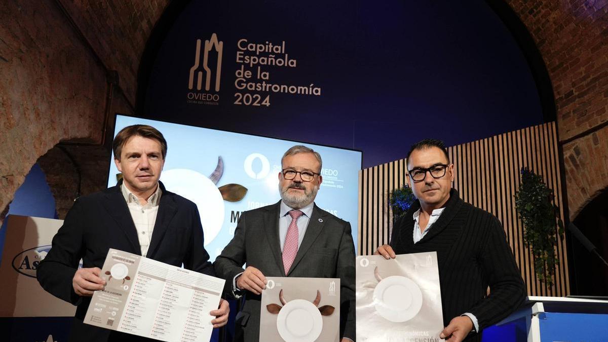 Por la izquierda, José Luis Almeida, Alfredo García Quintana y David Codón