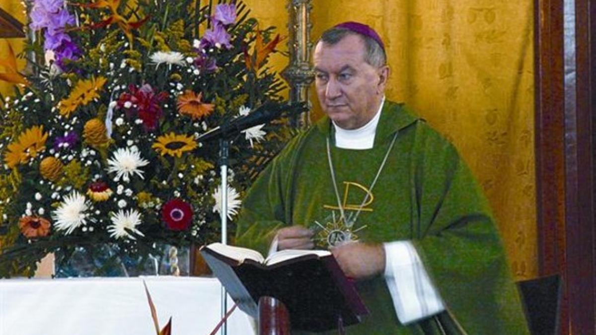 Parolin, en una misa en Caracas, el pasado mes de julio.