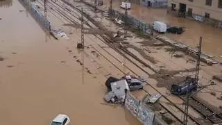 La dana evidencia que no es factible la pasarela subterránea de Adif en el paso a nivel de Alfafar
