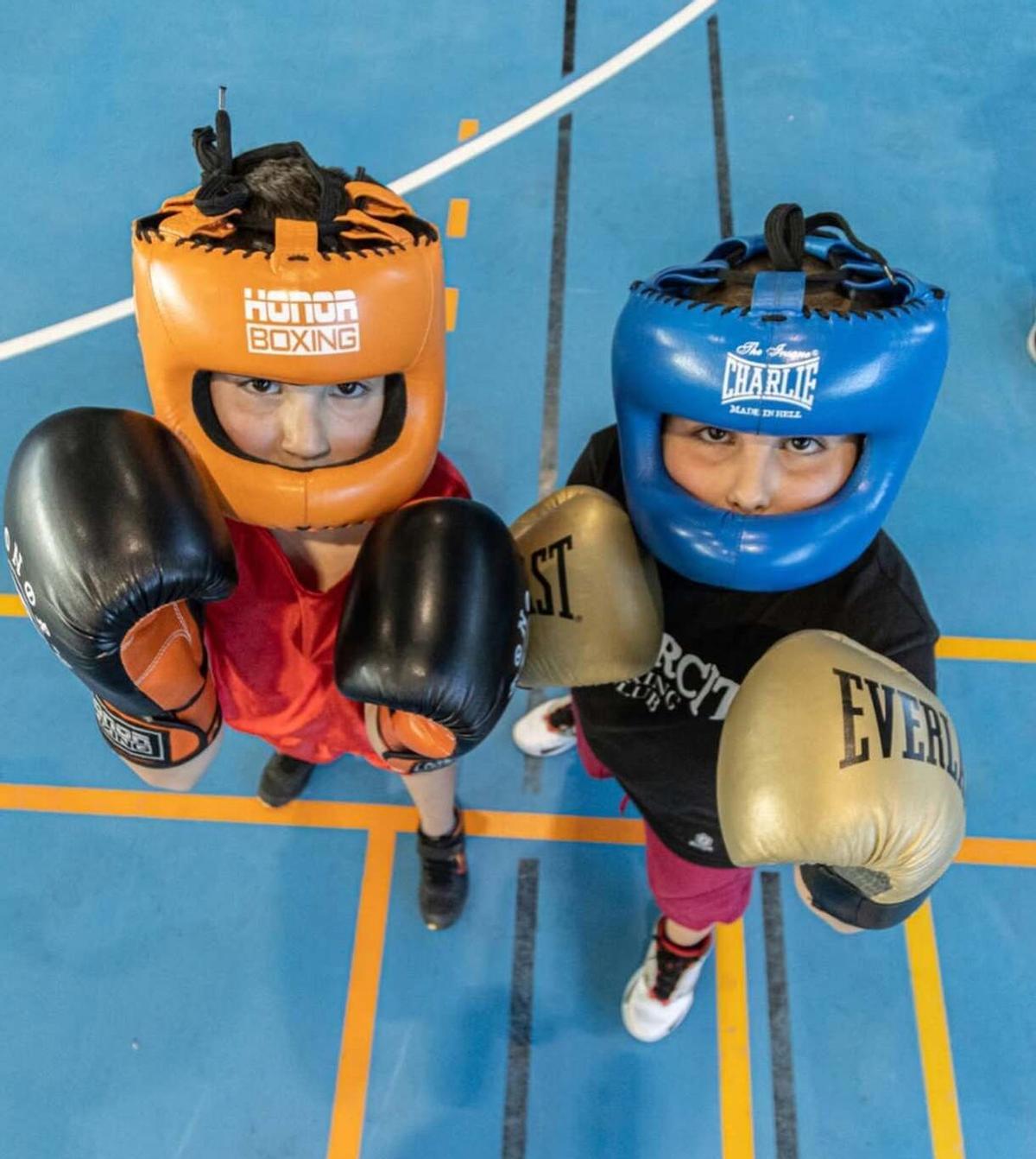 Dos niños, durante una de las jornadas del Plan de Tecnificación