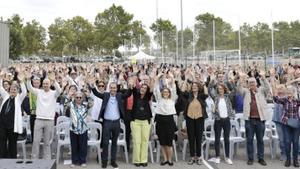 Un momento de la jornada festiva y reivindicativa de SMC en Tàrrega