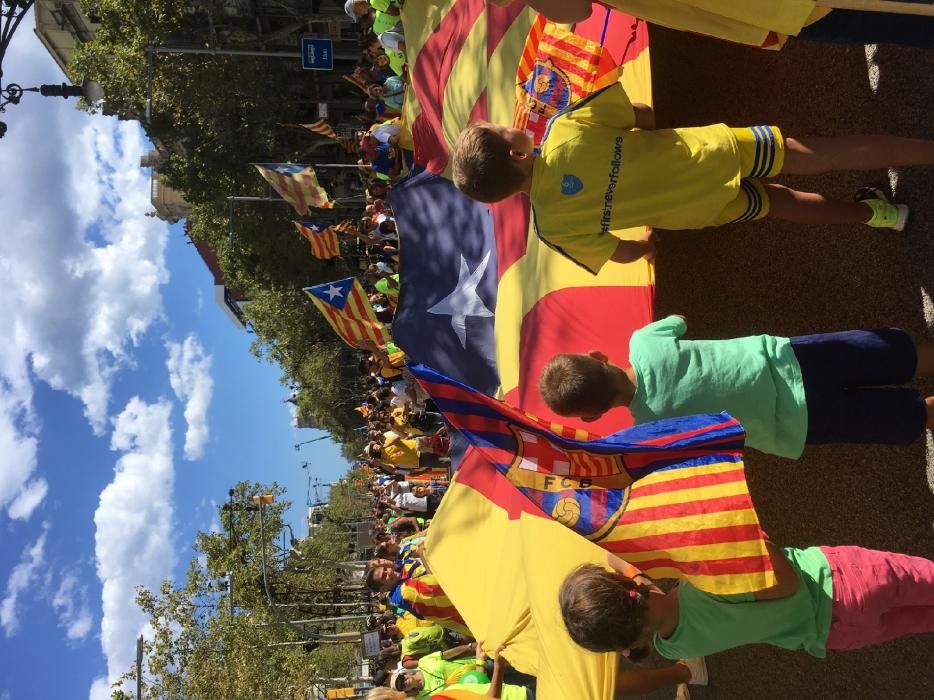 Bagencs a la concentració de Barcelona.