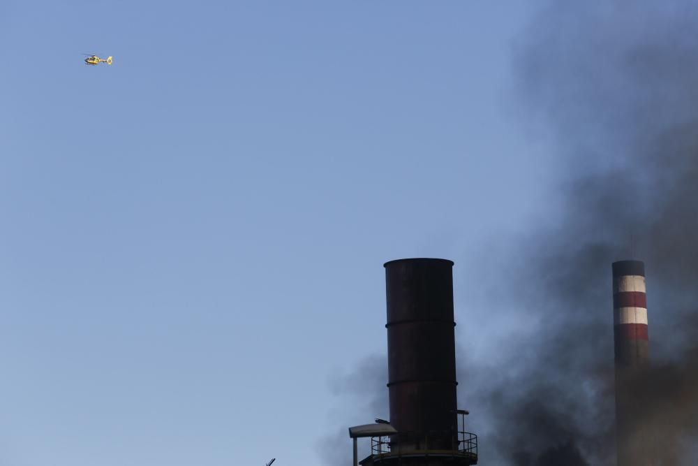 Incendio en la fábrica de coque de Avilés