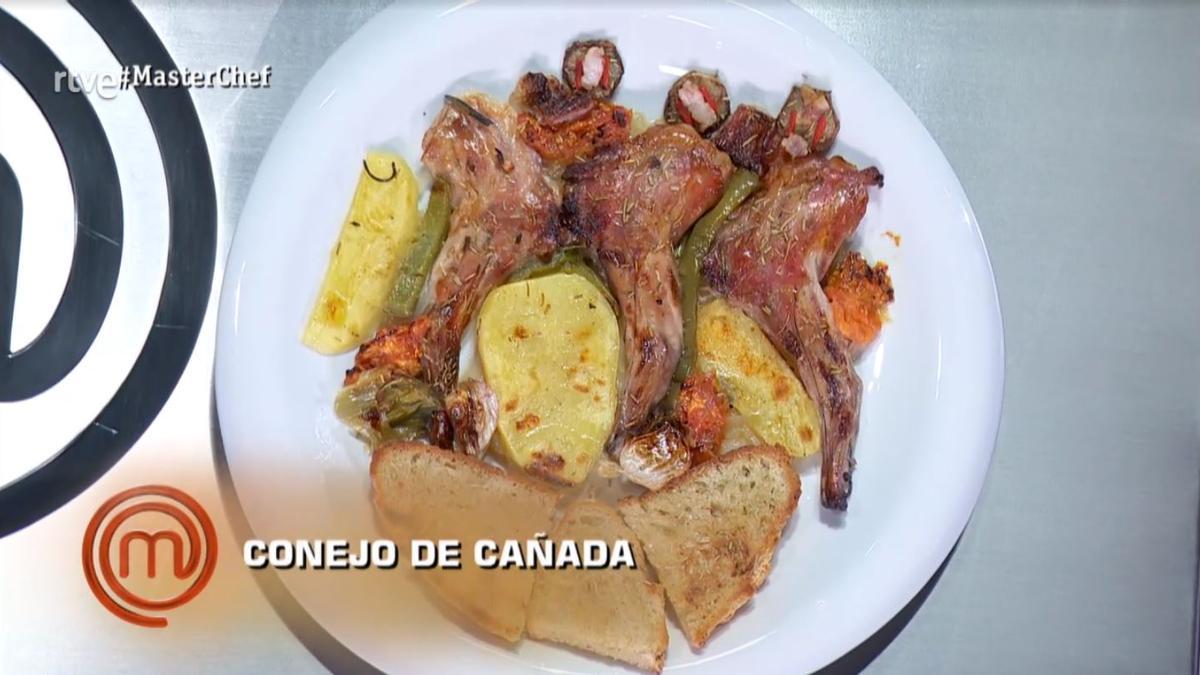 El plato &quot;Conejo de Cañada&quot; que gustó al jurado de MasterChef