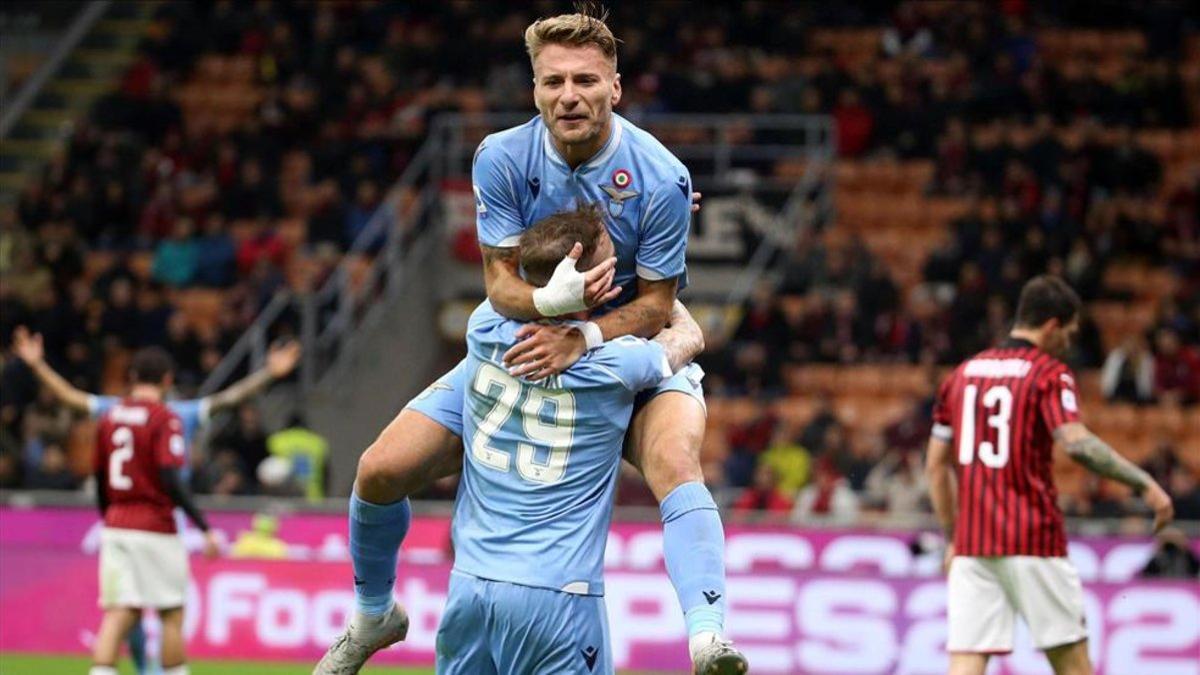 Inmobile abrió el camino de la Lazio en Milan