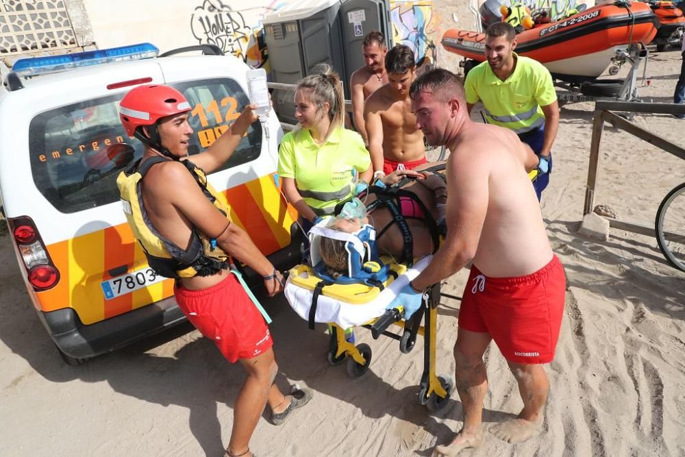 Simulacro de rescate en Cabo de Palos