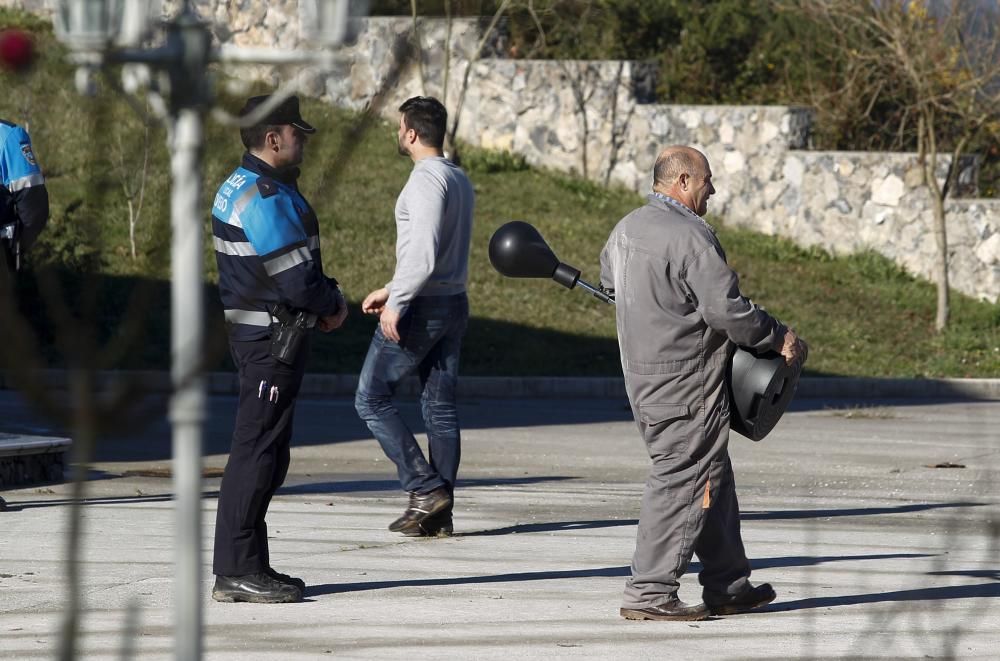 Desalojo y derribo del chalé ilegal del Naranco