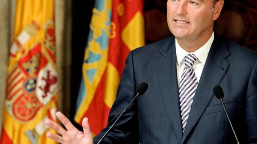 El presidente Alberto Fabra, en una imagen tomada en el Palau de la Generalitat.