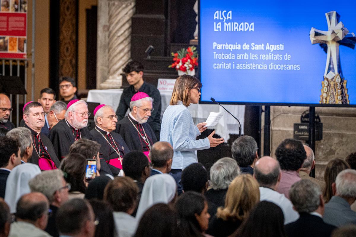El Papa León XIV en la parroquia de Sant Agustí del Raval