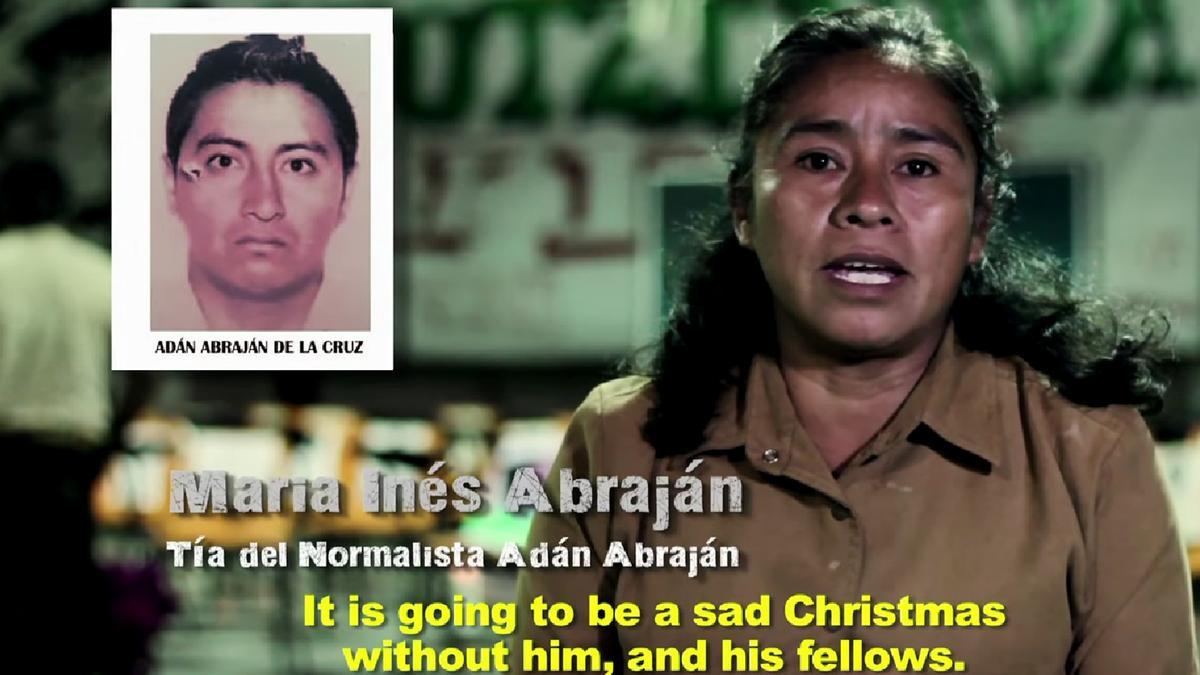 Els pares dels normalistes desapareguts de Mèxic desitgen bon Nadal
