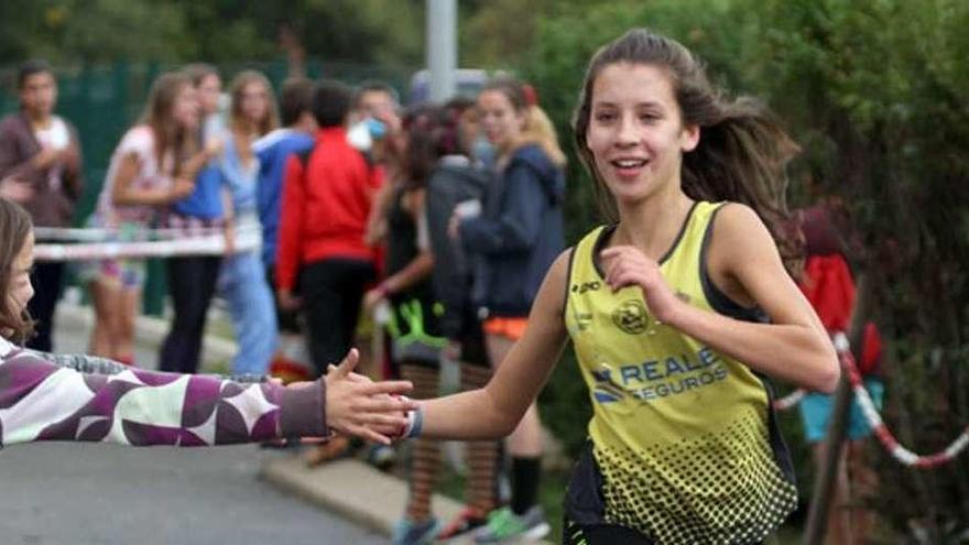 Lara Bedel, durante la carrera de Elne.