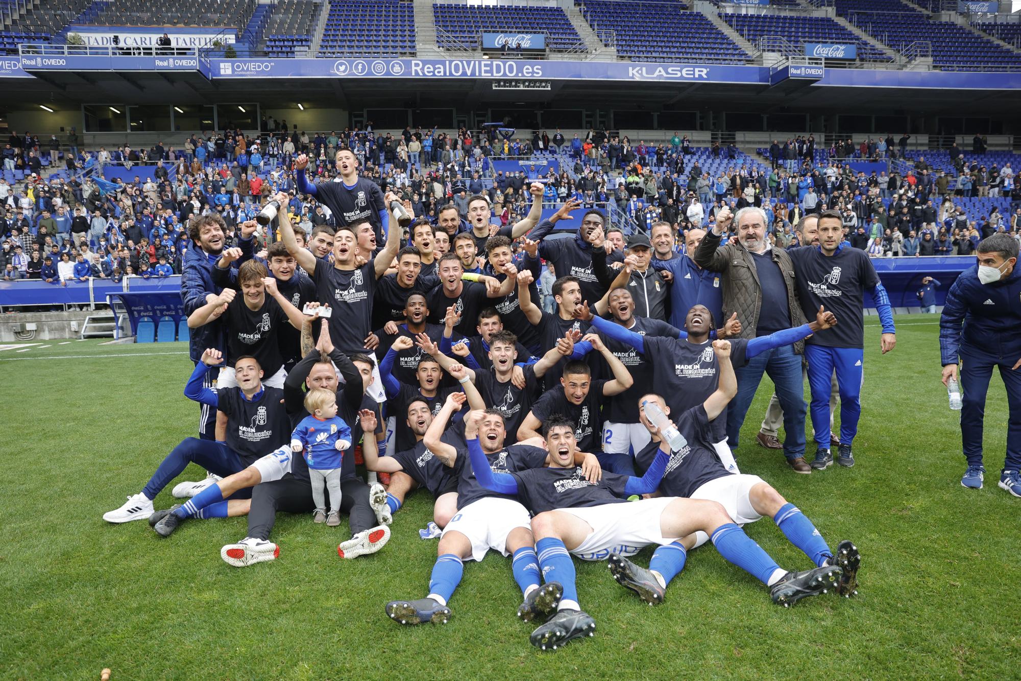 Las imágenes de la celebración del ascenso del Vetusta