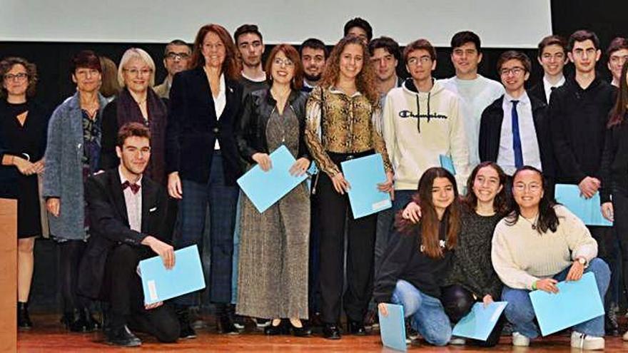 La promoció d&#039;estudiants de batxillerat internacional que va rebre els diplomes.