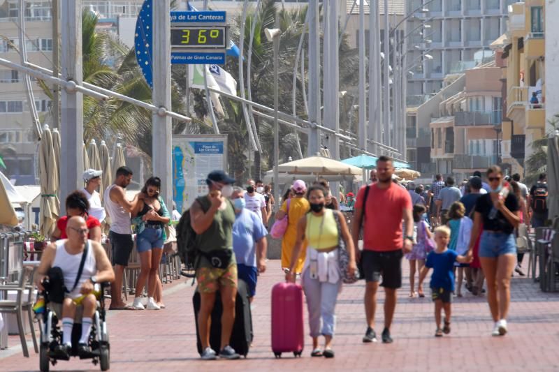 Calor y calima en Gran Canaria (17/08/21)