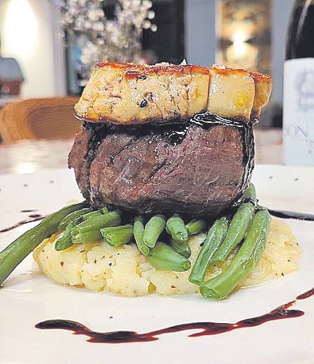 Filet de vedella amb foie.