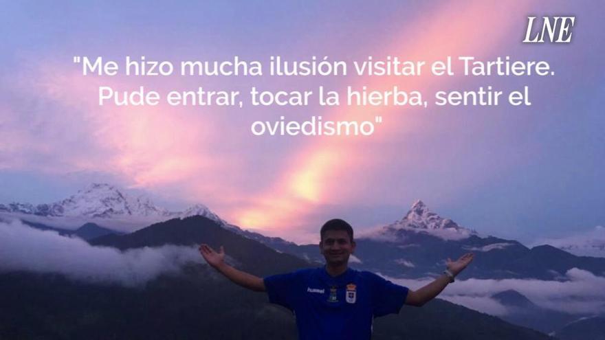 Corazón oviedista en la montañas de Nepal