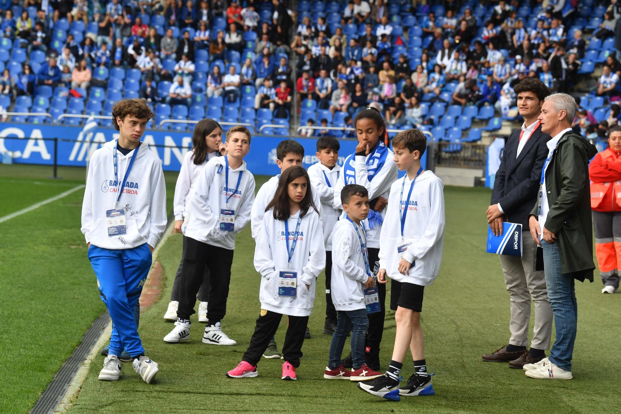 Homenaje a Arsenio Iglesias en Riazor antes del Deportivo-Alcorcón