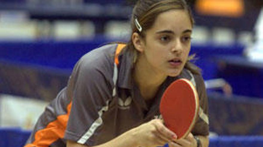 Raquel Bonilla, en el Europeo de tenis de mesa de Estambul