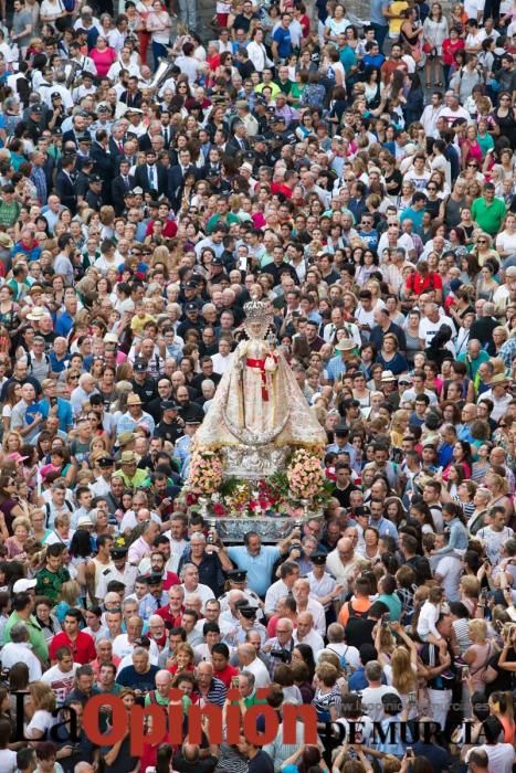 Salida de la Virgen de la Fuensanta desde la Cated