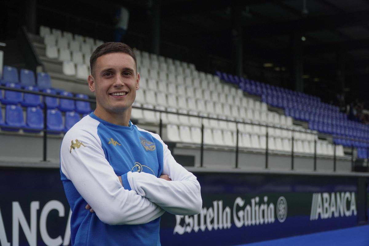 Mario Nájera, en Abegondo
