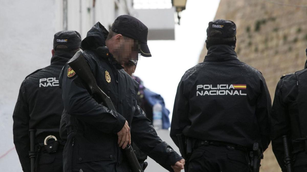 Una operación de la Policía Nacional contra el narcotráfico en el barrio de sa Penya, foto de archivo.