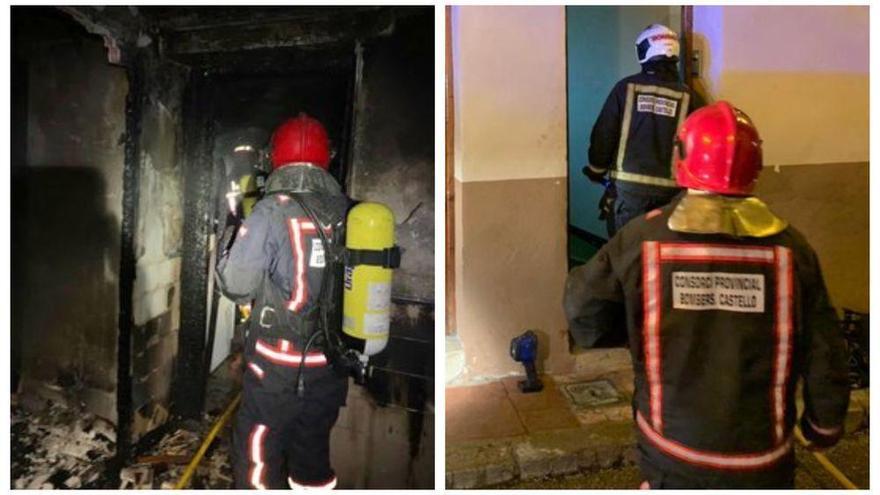 Tres mujeres atendidas por inhalación de humo en el incendio de una vivienda de Vilafranca