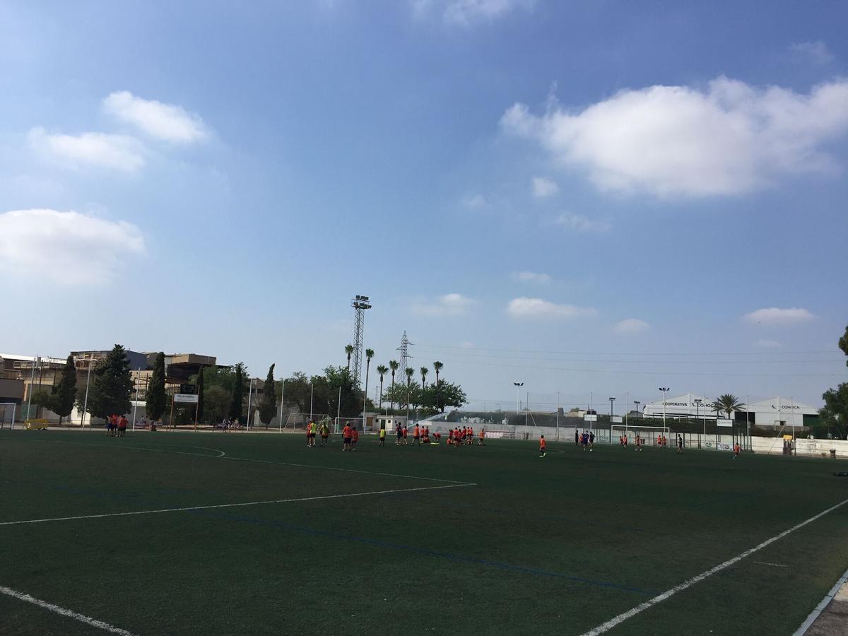 Instalaciones deportivas en las que juega el CD Benifaió, en una imagen de archivo.