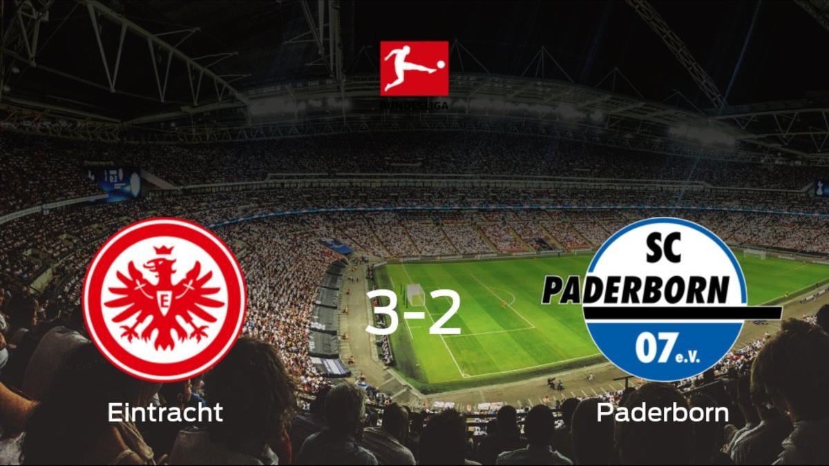 El Eintracht Frankfurt consigue la victoria en casa frente al Paderborn (3-2)