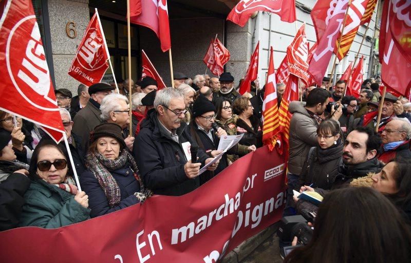 Protesta de jubilados en Zaragoza