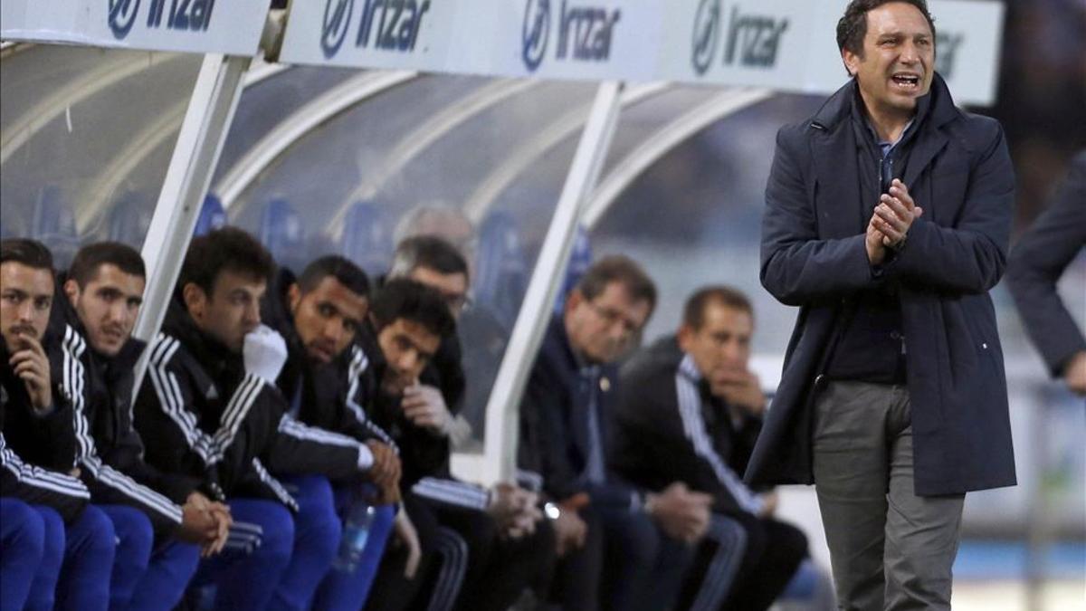 Eusebio Sacristán, entrenador de la Real Sociedad