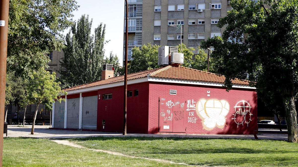 Una terraza en el Parque de San Pablo en una imagen de archivo