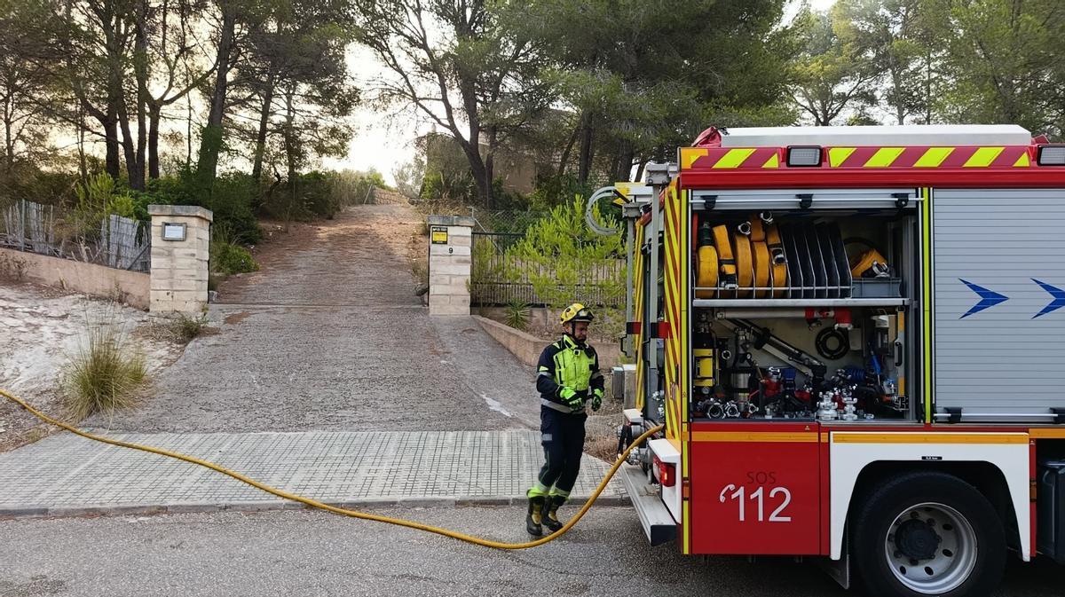 Controlado un incendio en el Puig de sa Bassa