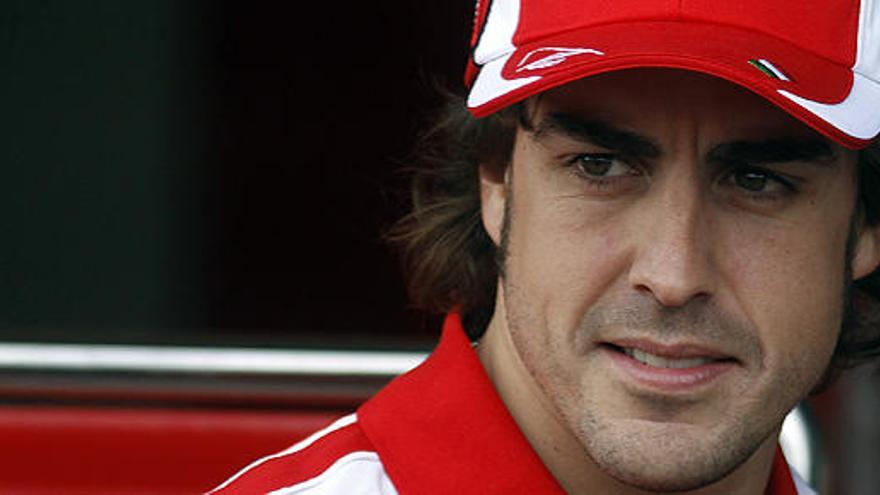 Fernando Alonso, este miércoles, en Melbourne (Australia)