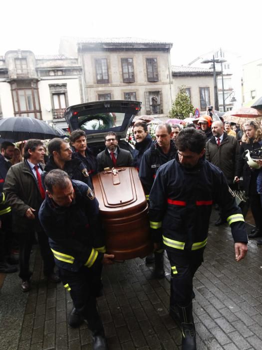 Funeral por Eloy Palacio, bombero fallecido en Oviedo