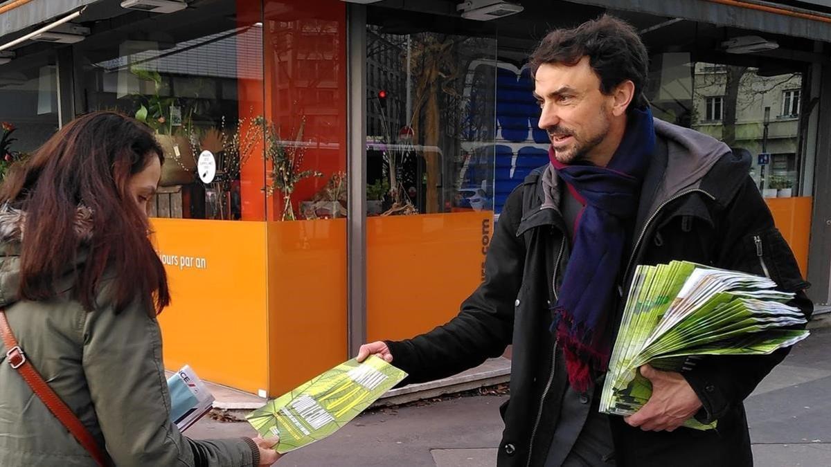 El candidato de Europa Ecología Los Verdes a la alcaldía de Lyon, Gregory Doucet.