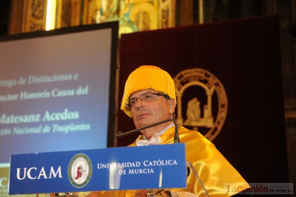 El fundador de la Organización Nacional de Trasplantes, Rafael Matesanz, es investido doctor Honoris Causa por la UCAM