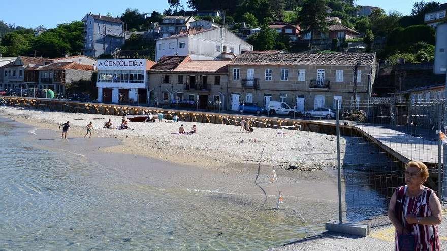 En Praia de Beluso se reconstruirán las antiguas rampas vinculadas a las salazones.  // Gonzalo Núñez