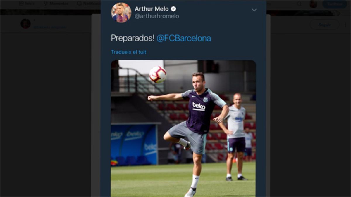 Arthur borró este mensaje tras saber que no iría convocado