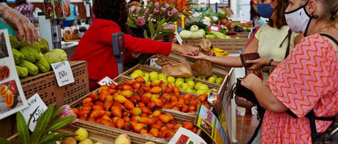 El Mercado del Agricultor de Valle San Lorenzo, ayer.