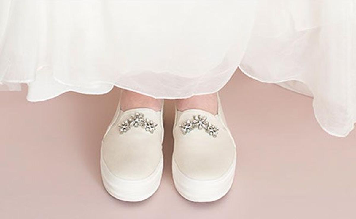 Zapatillas para novias: Ked's X Kate Spade, slip-on joya para tu boda