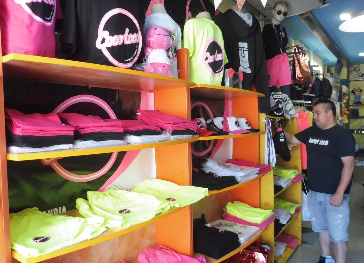 "Corner" de productos de Cocoloco en la tienda Carolina.
