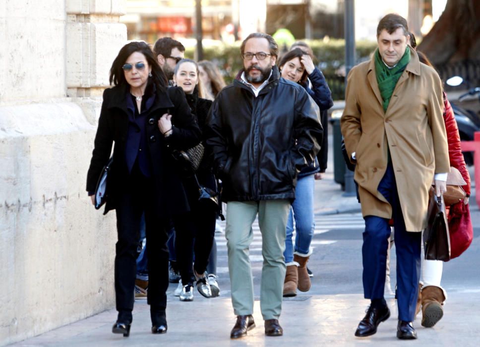 Álvaro Pérez, a su llegada al Tribunal Superior de Justicia de la Comunitat Valenciana.