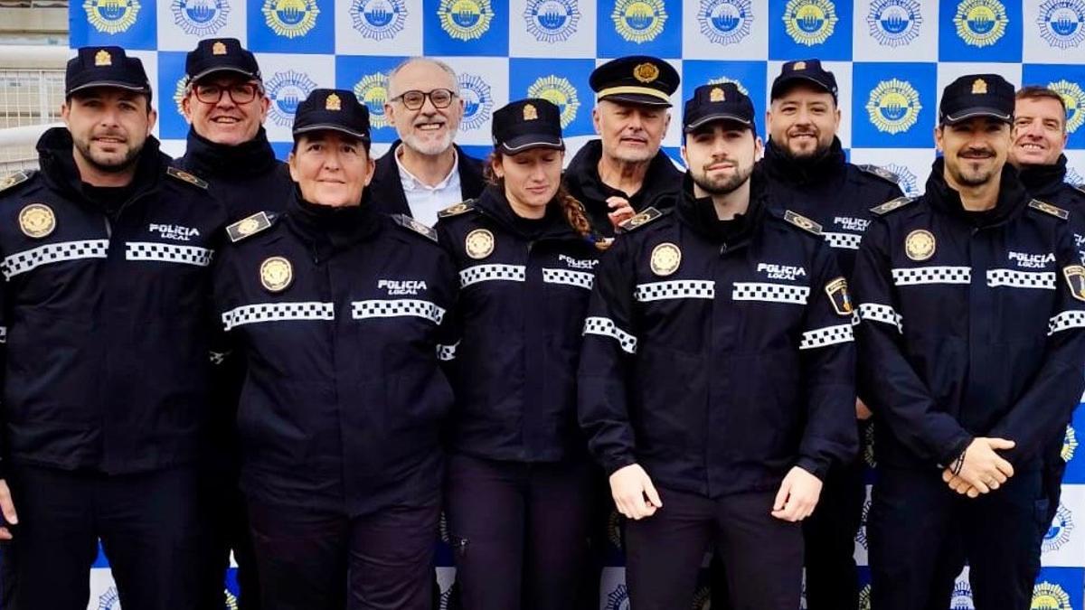 L'alcalde, el cap de la Policia Local, Francisco Morell, i els vuit agents que van actuar com a reforç a Paiporta