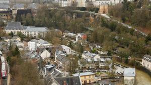 Panorámica aérea de Luxemburgo, un paraíso fiscal de hecho.
