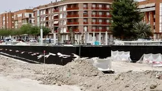 Comienzan a levantar la estructura de la nueva estación de tren de Lorca
