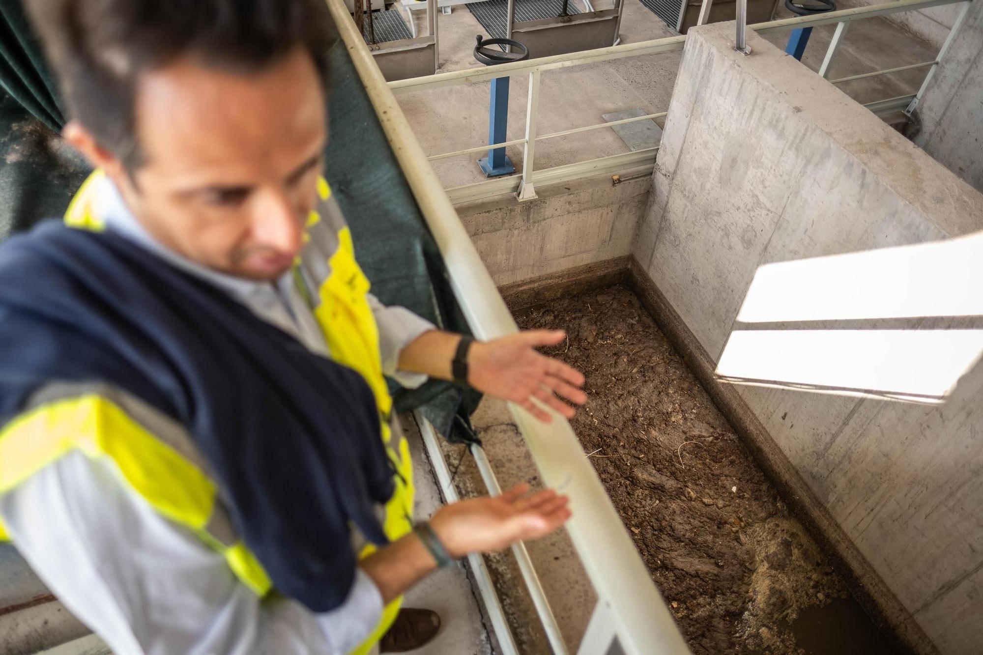 Visita a las obras de la depuradora de Santa Cruz