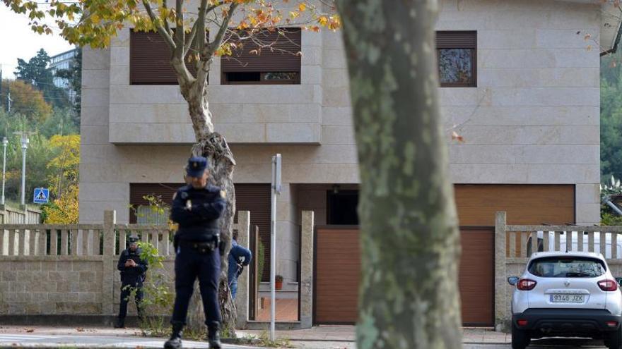 El chalé de Lérez, en Pontevedra, donde se intervino la droga.