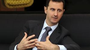 El president de Síria, Baixar al-Assad, durant una entrevista recent.